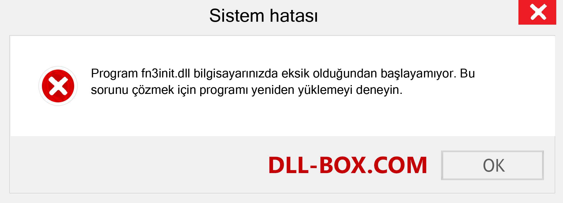 fn3init.dll dosyası eksik mi? Windows 7, 8, 10 için İndirin - Windows'ta fn3init dll Eksik Hatasını Düzeltin, fotoğraflar, resimler